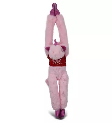 DolliBu I LOVE YOU Plush Hanging Unicorn Stuffed Animal With Red Shirt - 21  • $19.97