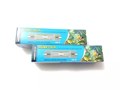 2 Pcs Bulbs 150w 6500k 10k 14k 20k HQI Double Ended Metal Halide Bulb Coral NIB • $19.99