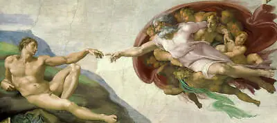 The Creation Of Adam Michelangelo 30x60 Poster  • $49.99