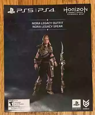 Horizon Forbidden West  Outfit/Spear  DLC Add-On For PlayStation 4 And 5 PS4 PS5 • $7.99