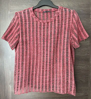 Zara Dark Red T-shirt Top Size L • $3.72