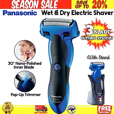 Panasonic Wet & Dry Electric Shaver With Pop Up Trimmer And Stand Mens Razor • $128.99