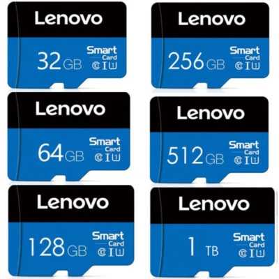 £5.99 • Buy Lenovo Micro SD Memory Card 32GB 64GB 128GB 256GB 512GB Class10 SDXC TF Card C10