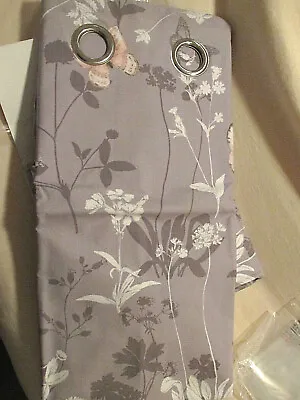 £42.50 • Buy Butterfly Mauve Blackout Eyelet CURTAINS By NEXT 72 Inch Drop  BNWT 