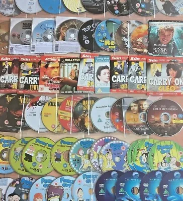 DVDs Blue Rays Various Genres Discs Only All Cleaned And Working Great Price • £1.60