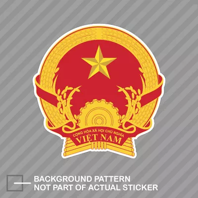 Vietnamese Emblem Sticker Decal Vinyl Vietnam Flag VNM VN • $4.99