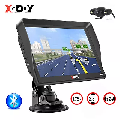 XGODY 9'' GPS Navigator 8GB With Sunshade + Reversing Rear View Camera For Car • $132.99