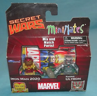 Iron Man 2020 & Raging Ultron Mix & Match Parts = Marvel Minimates Secret Wars • $8.99