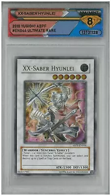 2010  Yugioh! ABPF XX-SABER HYUNLEI #EN044 Ultimate Rare💎 DSG 8 NM/Mint • $49