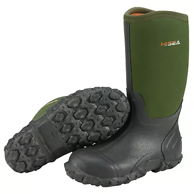 HISEA Men Waterproof Work Rain Boot Non-Slip Lightweight Outdoor Welly EVA Insol • $56.99