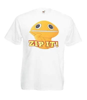 Unisex Zip It 1980s Zippie Spoof Rainbow TV Show Quote T-Shirt • £11.01