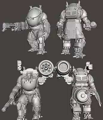 Sci-Fi Mech / Mecha Hardsuit 50mm Power Armor - Set Of 4 With Multiple Accessori • $30