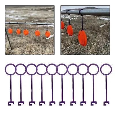 10 Pieces Clay Target Holder Clay Pigeon Hooks Professional Shooting Practice • $18.25