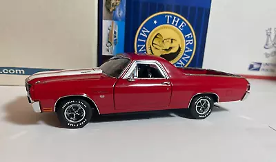 Franklin Mint 1970 El Camino SS396 1:24 Cranberry Red With Boxes And Foam • $135