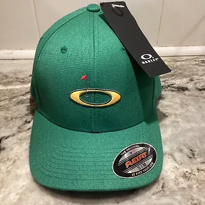 New Oakley Performance Golf Masters Kelly Green S/M Flexfit Fitted Cap Hat • $28.50