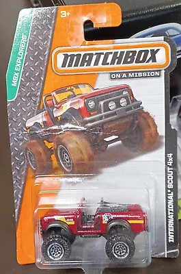 MATCHBOX - INTERNATIONAL SCOUT 4X4 * MBX EXPLORERS* Heavy Crease To Card***** • $8.99