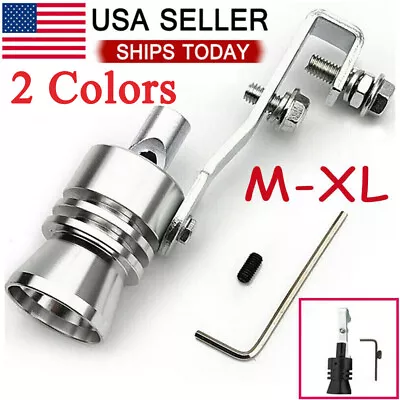 Universal Turbo Sound Exhaust Muffler Pipe Whistle Car Oversized Roar Maker M-XL • $7.59