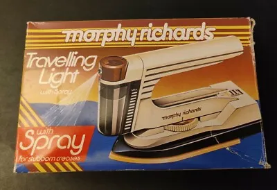£11.99 • Buy Vintage Morphy Richards Compact Travel Iron With Spray & Ceramic Foot Model41700