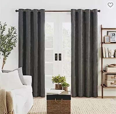 Jcp Eclipse Draft Stopper Ambiance Chevron Grommet Drapes Panel 50  X 108  New • $90