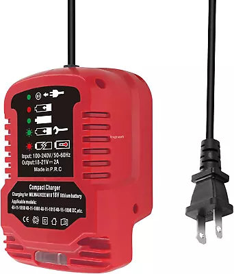 Battery Charger For Milwaukee 18V Li-ion 48-11-1862 48-11-1880 48-11-1850 • $15.67