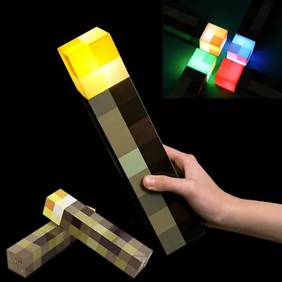 Minecraft Brownstone Torch Lamp 4 Colors Decorative Light LED Night Light • $27