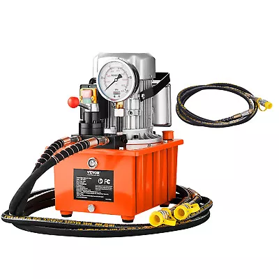 VEVOR Electric Hydraulic Pump Double Acting Oil Pump 10000 PSI 8L Manual Valve • $319.89