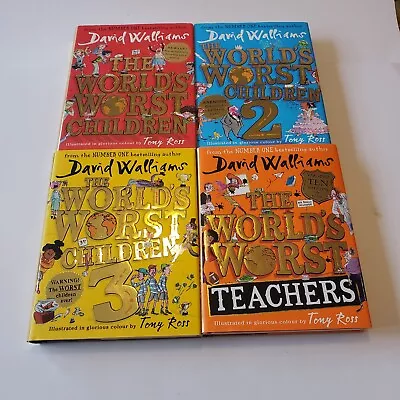 David Walliams World's Worst Children 1 2 3 Teachers Books Hardback Excellent • £24.99