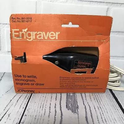 Vintage Electric Engraver Tool JC Penny Tested And Working • $14.95