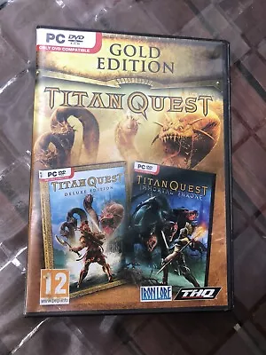 PC Game 2007 Titan Quest & Immortal Throne Gold Edition Disk Is Mint • $15