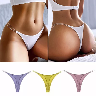 Women Panties Thongs G-string T-back Briefs Underwear Lingerie Thin Strap • £3.72