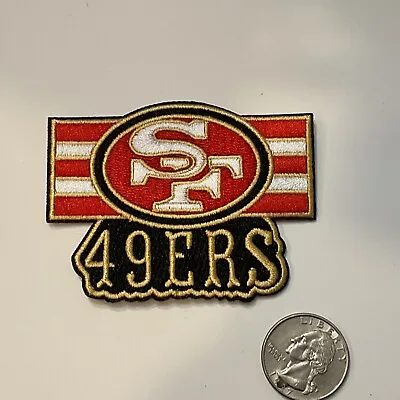 SF San Francisco 49ers NFL Vintage Embroidered Iron On Patch 3” X 2.25” • $6.89