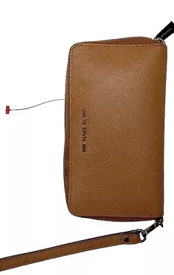 Michael Kors Jet Set Large Leather Smartphone Wristlet Wallet  • $32