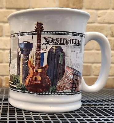 Nashville Music City Embossed Souvenir Coffee Mug - Free Shipping! • $21.95