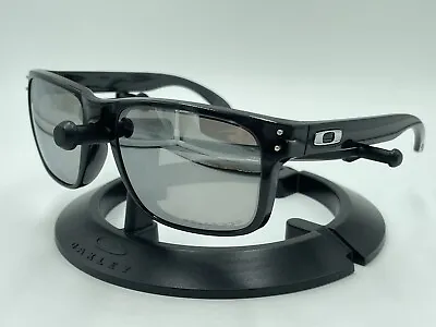 OAKLEY OO9102-68 HOLBROOK POLARIZED Black Ink W/ Chrome Iridium AUTHENTIC 55mm • $59