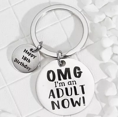 18th Birthday Adult Novelty Keyring | Gift For Him Gift For Her Birthday Present • £4.99