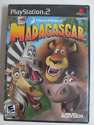 Dreamworks Madagascar Game Sony PlayStation 2 PS2 2005 Used  With Case W • $9