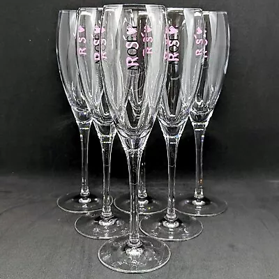 Moet & Chandon Pink Rose Imperial Champagne Flutes Glasses Rare • $55