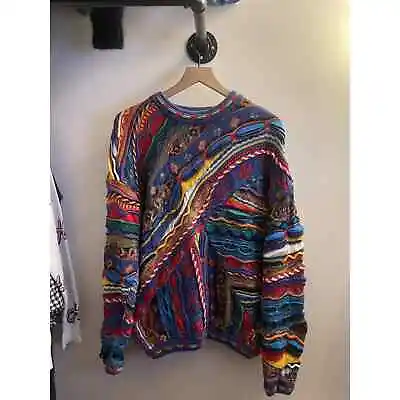 VINTAGE 90s TUNDRA CANADA COOGI STYLE KNIT SWEATER • $190