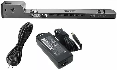 HP Ultra Slim 2013 Docking Station Notebook Dock LAN Dual DP D9Y32AA *INCL PSU* • $30