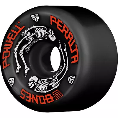 Powell G-Bones II Skate Wheels Black Red 64mm/97a Set • $44.99