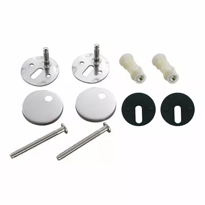 Kinetic Toilet Seat Fixing Kit Stainless Steel Covers Easy Install - Top Fixings • $30.99