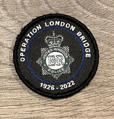 Operation London Bridge EIIR Made With VELCRO® Patch Emergency Services Queen • £7.99
