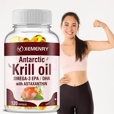Antarctic Krill Oil 2000mg - With Omega-3 EPA DHA And Astaxanthin Supplements • $17.59