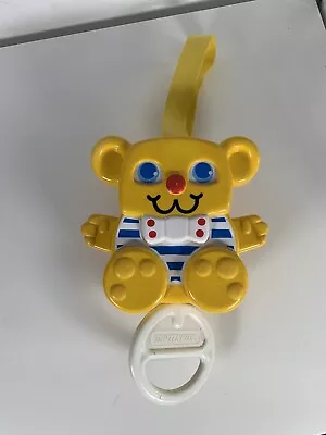 Vintage 1988 Matchbox Pull String Musical Teddy Bear Mobile Cot Toy Moving Arms • £16.99