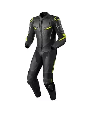 New Men's Racing 1 Piece Motorcycle Motorbike Moto Gp Biker Leather Suit • $298.39