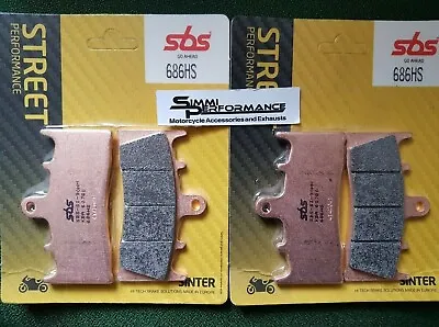 SBS FRONT Brake Pads KAWASAKI ZX6R 600 Ninja 1998 1999 2000 2001 636 2002 SINTER • £59.20