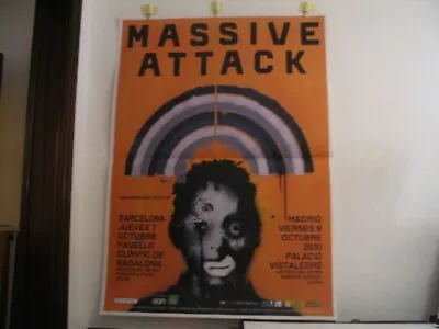 £102 • Buy Massive Attack Original Very Large Poster Tour 2010 Spain 55x39  