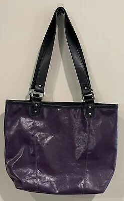 Mercedes Benz Purple And Black Tote Purse Beach Vacation Travel Daily Use • $12
