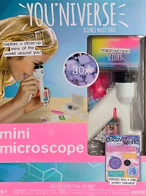 YOUniverse Mini Microscope 30X With Slides Great For Classroom Or Homeschool NEW • $24.99