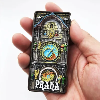 $7.99 • Buy The Prague Astronomical Clock Czech Tourism Souvenir Gift 3D Resin Fridge Magnet